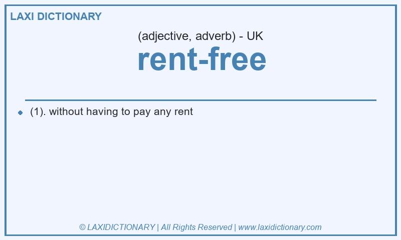 Definition rent-free in British English