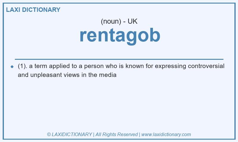 Definition rentagob in British English