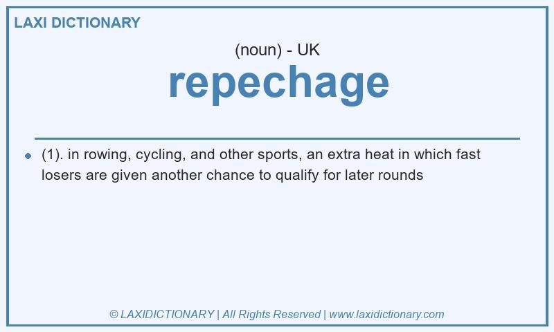 Definition repechage in British English