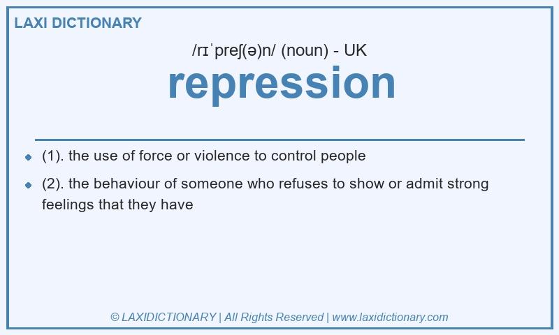 Definition repression in British English