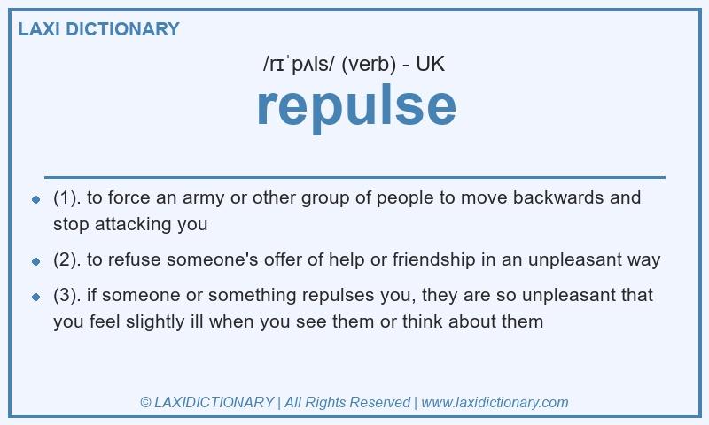 Definition repulse in British English