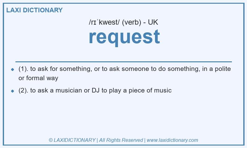 Definition request in British English