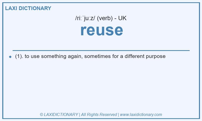 Definition reuse in British English