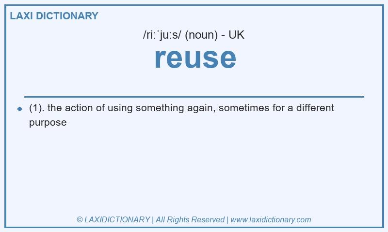 Definition reuse in British English