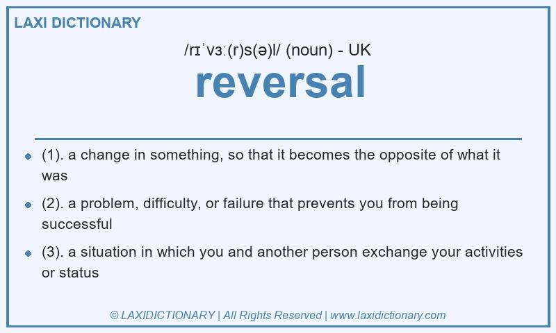 Definition reversal in British English