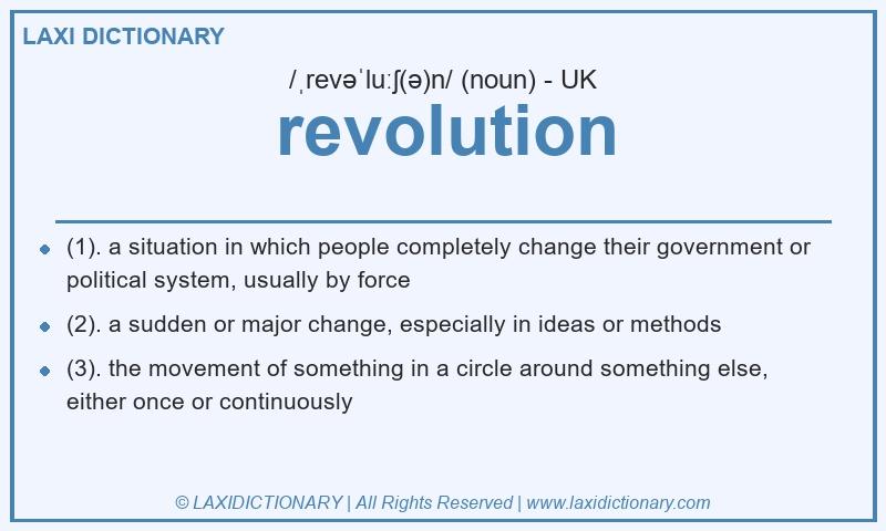 Definition revolution in British English