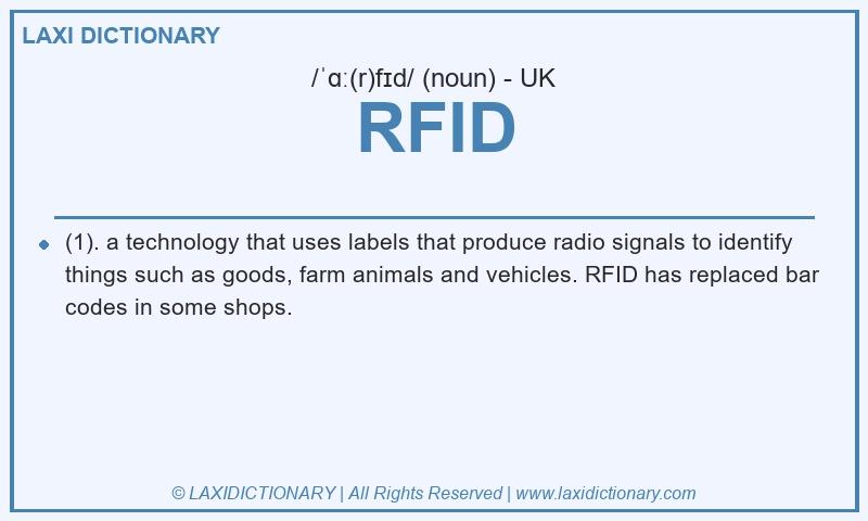 Definition RFID in British English