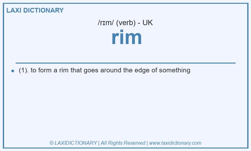 Definition rim in British English