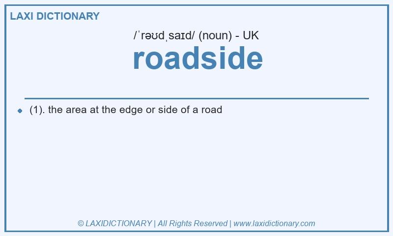 Definition roadside in British English