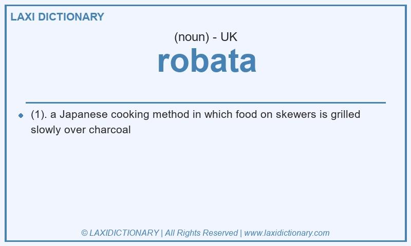 Definition robata in British English