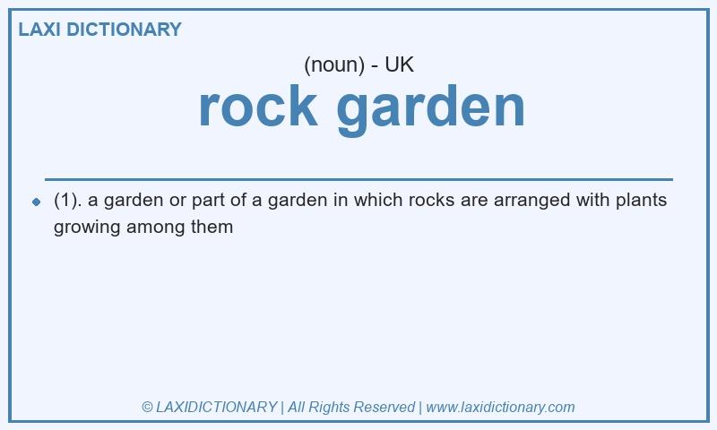 Definition rock garden in British English