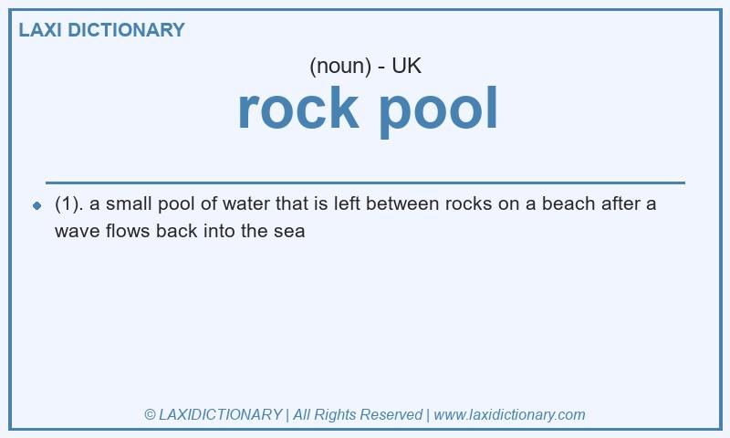 Definition rock pool in British English