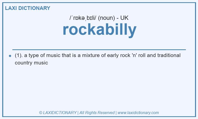 Definition rockabilly in British English
