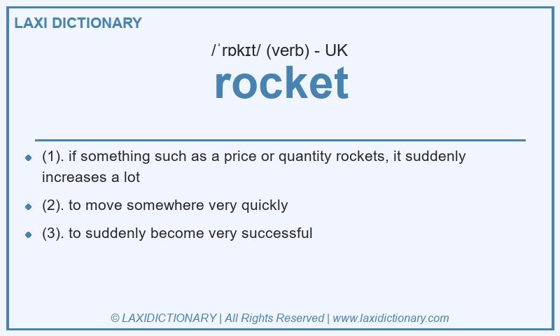 Definition rocket in British English