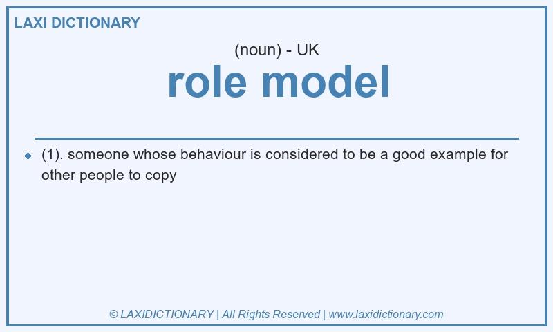 Definition role model in British English