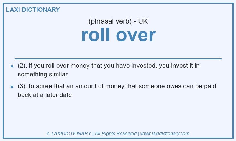 Definition roll over in British English