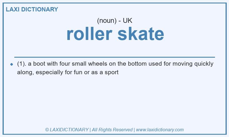 Definition roller skate in British English