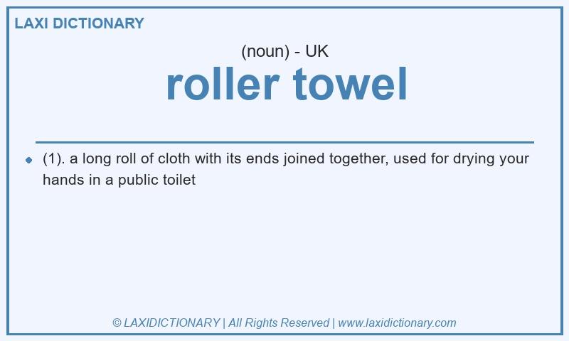 Definition roller towel in British English