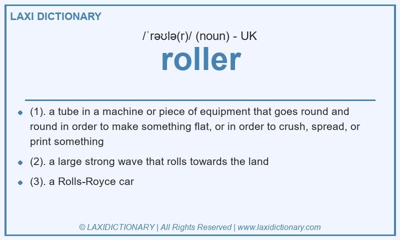 Definition roller in British English