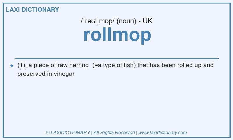 Definition rollmop in British English