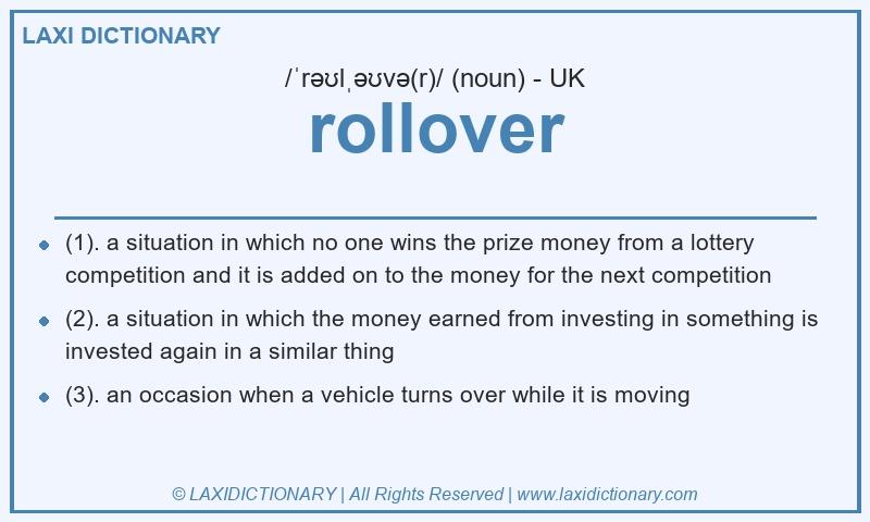 Definition rollover in British English