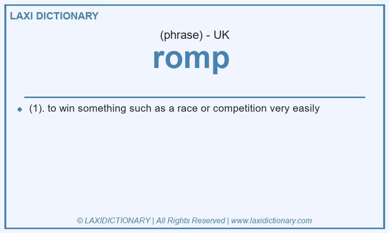 Definition romp in British English