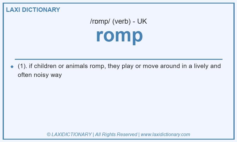 Definition romp in British English