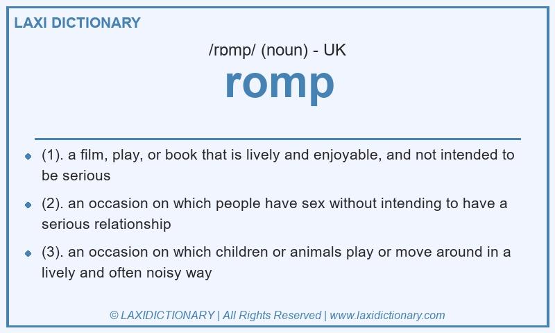 Definition romp in British English