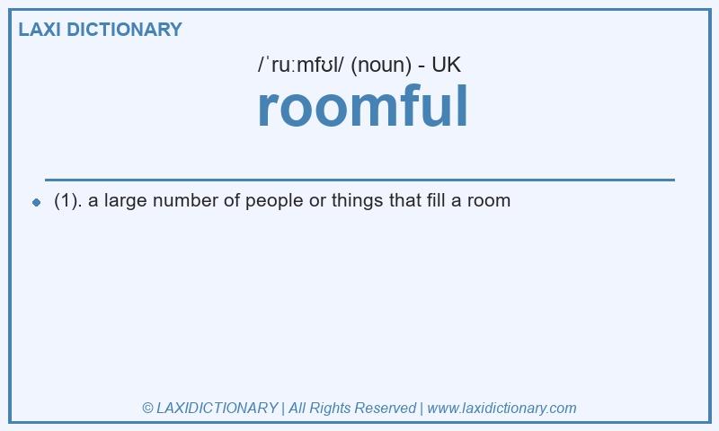 Definition roomful in British English