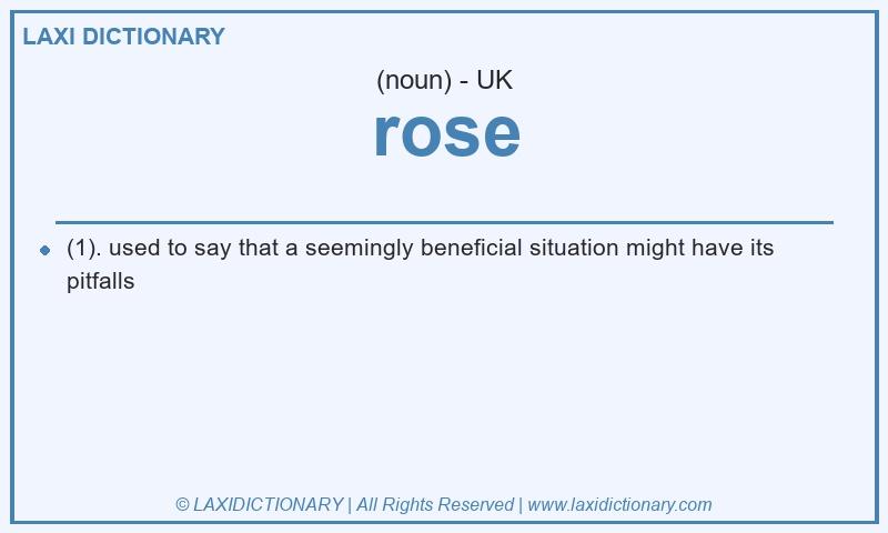 Definition rose in British English