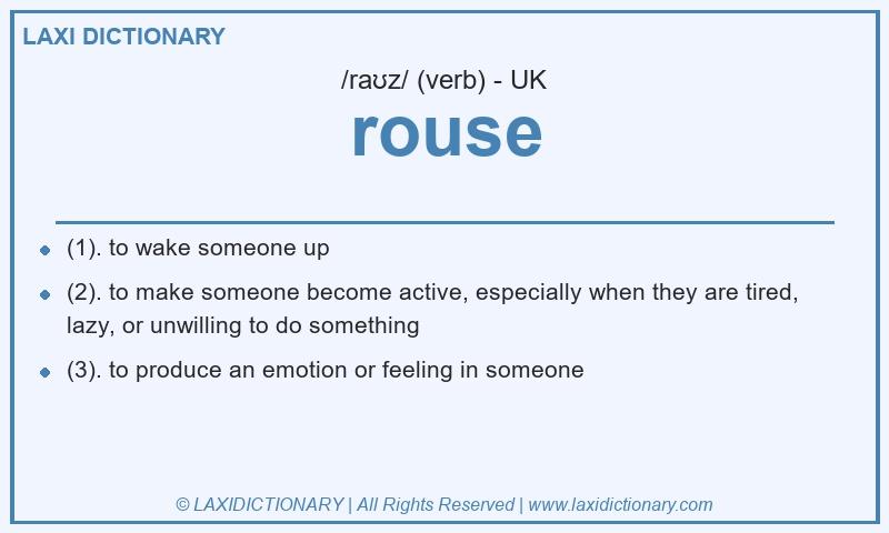 Definition rouse in British English