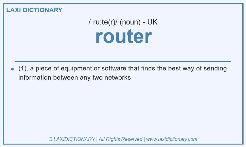 Definition router in British English