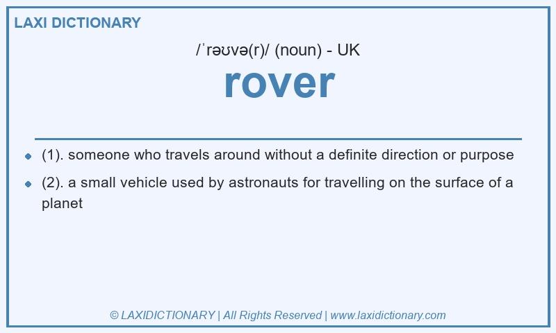 Definition rover in British English