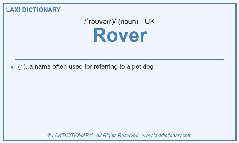Definition Rover in British English