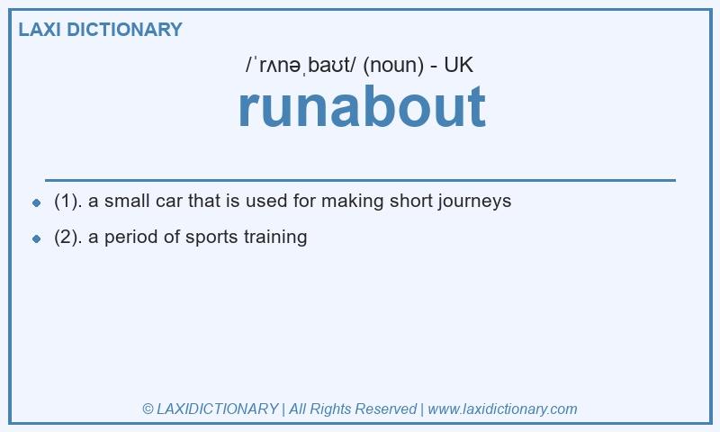 Definition runabout in British English