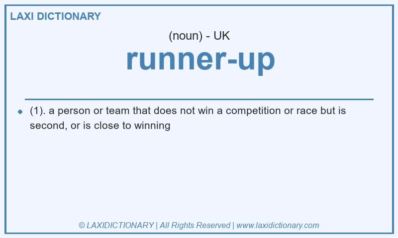 Definition runner-up in British English