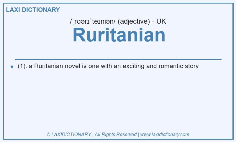 Definition Ruritanian in British English