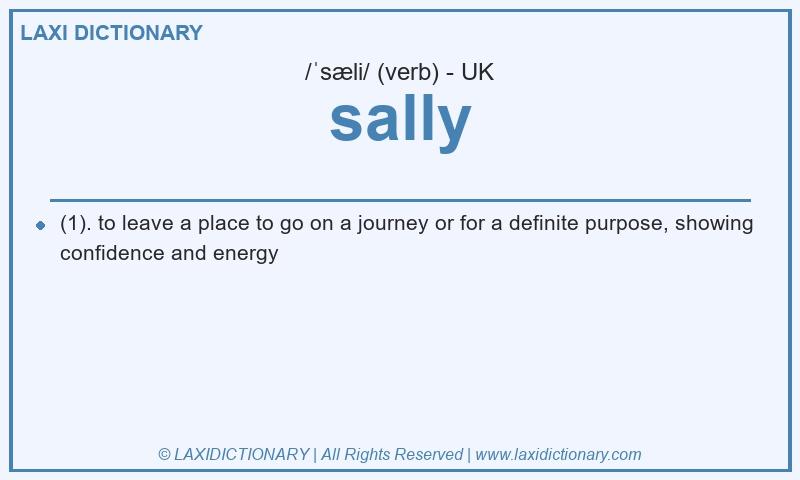 Definition sally in British English