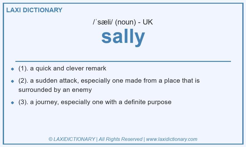 Definition sally in British English