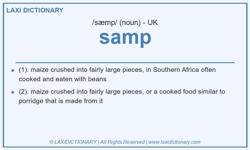 Definition samp in British English