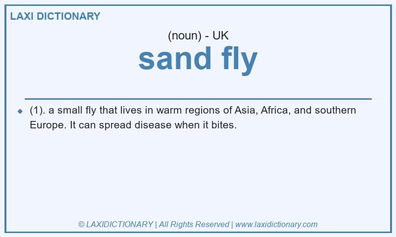 Definition sand fly in British English