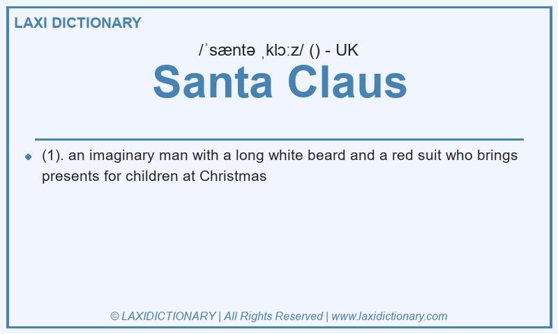 Definition Santa Claus in British English