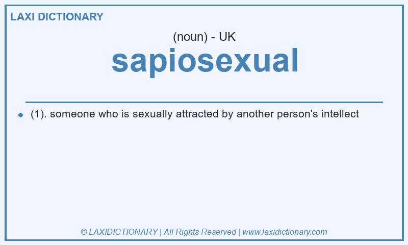 Definition sapiosexual in British English