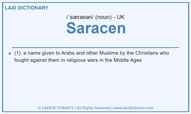 Definition Saracen in British English