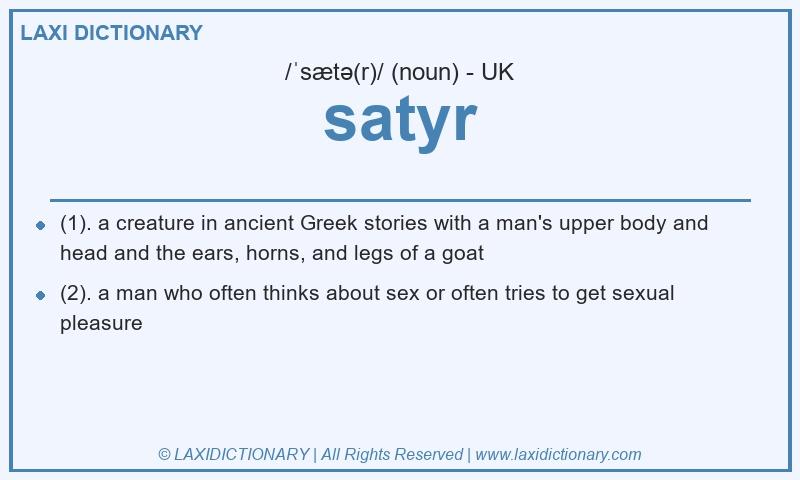 Definition satyr in British English