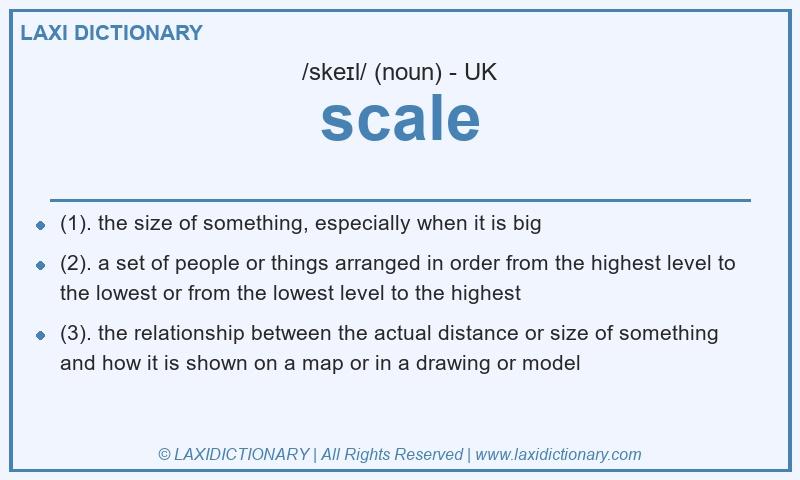Definition scale in British English