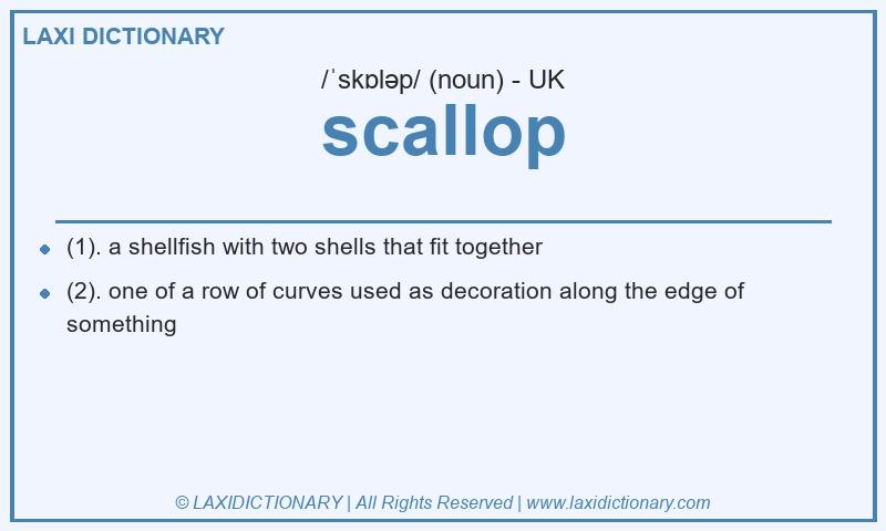 Definition scallop in British English