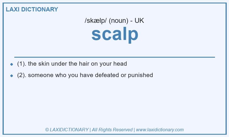 Definition scalp in British English