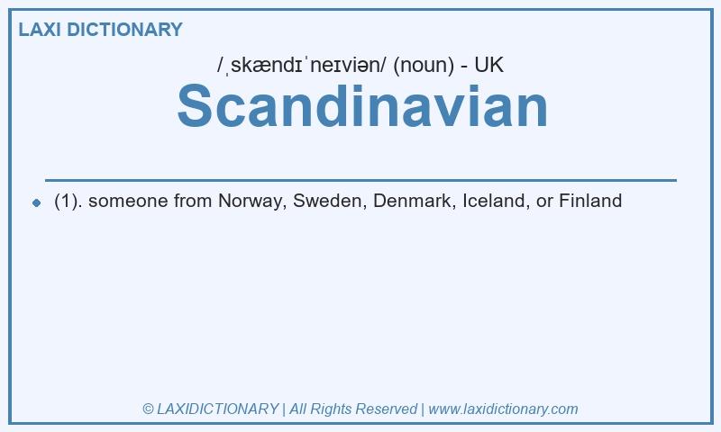 Definition Scandinavian in British English