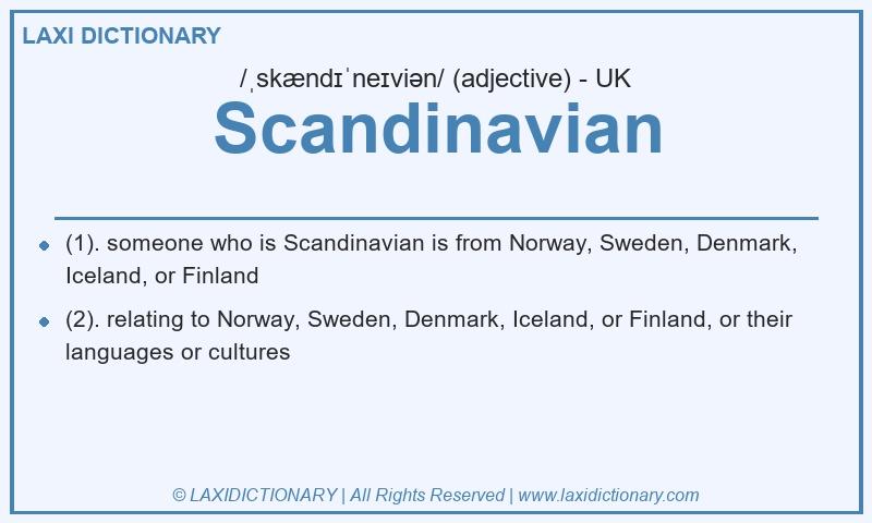 Definition Scandinavian in British English
